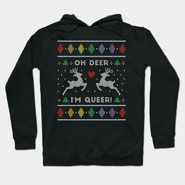 Gay Ugly Christmas Hoodie by mikevdv2001